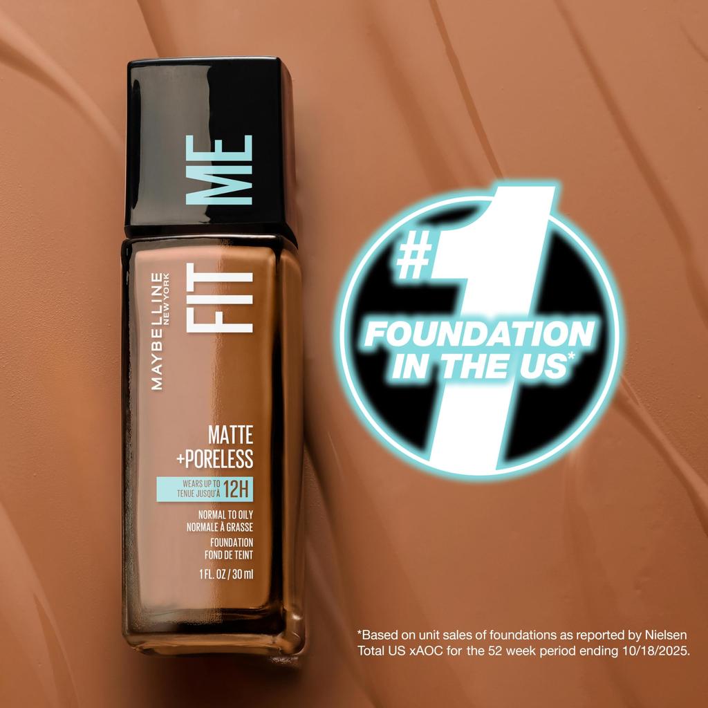 Maybelline Fit Me Matte Poreless Liquid Foundation Mocha 1 Fl Ounce