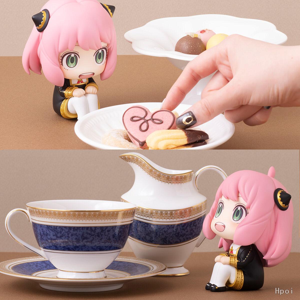 Interesting Toys Unisex 11Cm Anime Spy × Family Anya Forger Figure Look Up Figure Model Toy Doll Aciton Figure Pvc Desktop Car Decorations