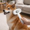 One Button Automatic Pet Hair Remover Fine-toothed Stainless Steel Pet Grooming Brush Comfort Grip Cat Massage Comb