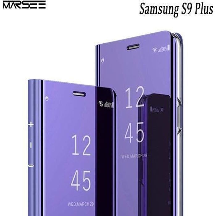 Coque - Samsung - Galaxy S9 Plus - Translucide - Standing Support - Violet
