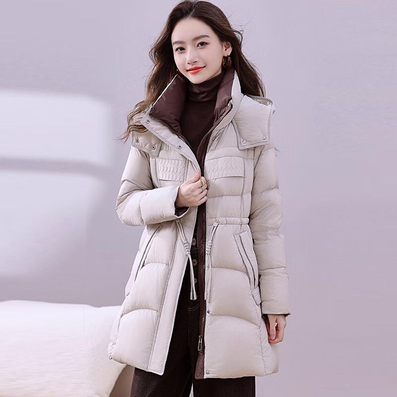 Fengmao Damen Winter Mittellange Daunenjacke FML86159