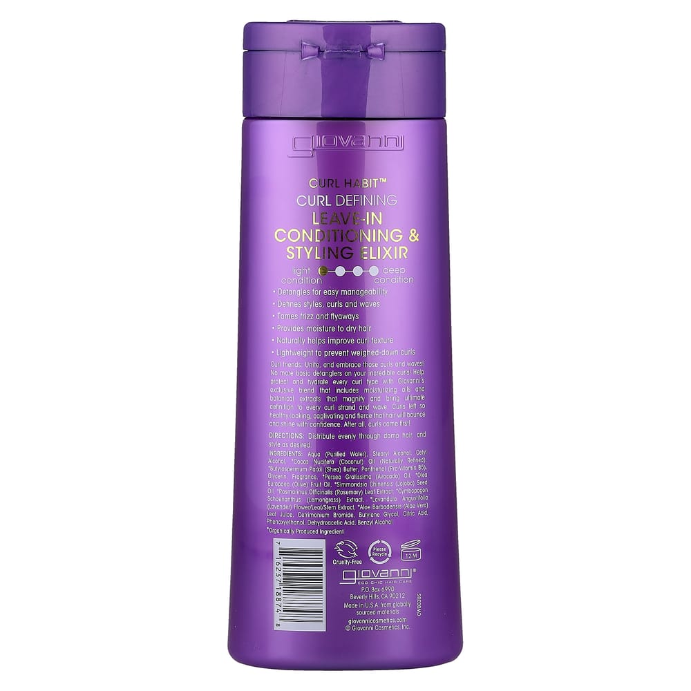 Giovanni Curl Habit Curl Defining Leave-In Conditioning + Styling Elixir 250ml (8.5oz)