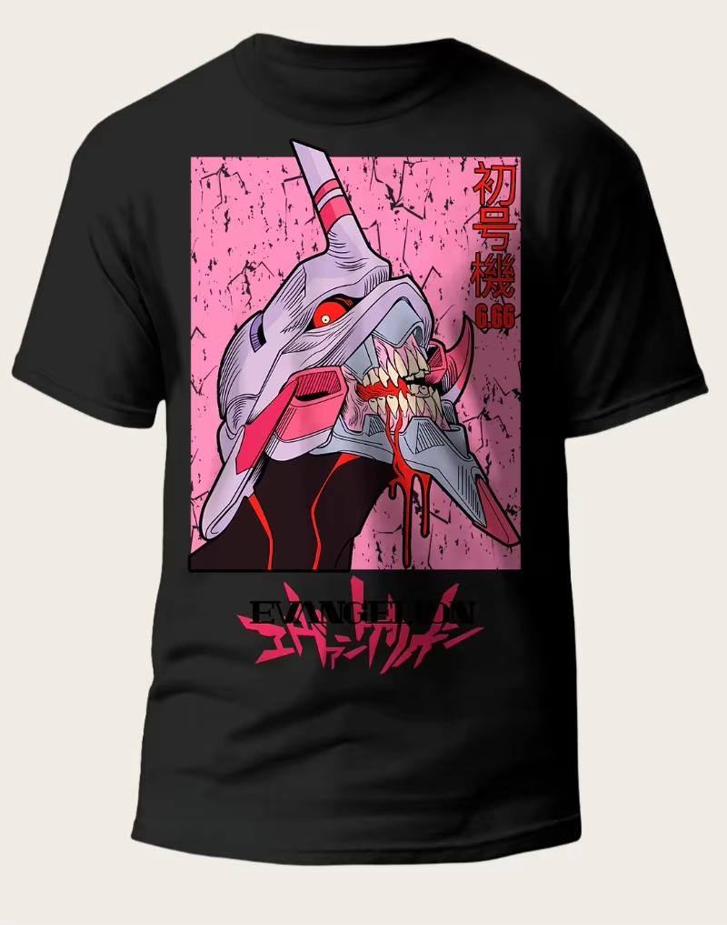

New Summer New Century Gospel Warrior Commemorative Edition 3D Printed Fashion Quick Drying Tshirt Street Clothing Y2K S разноцветный