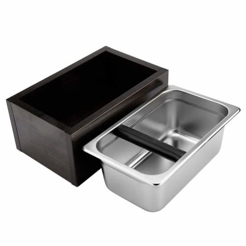 Knock Box Espresso Coffee Trash Can, Coffee Residue Bucket, Garbage, Crumbs, and Grounds Container for Coffee Makers and Coffee Machines, Removable, N