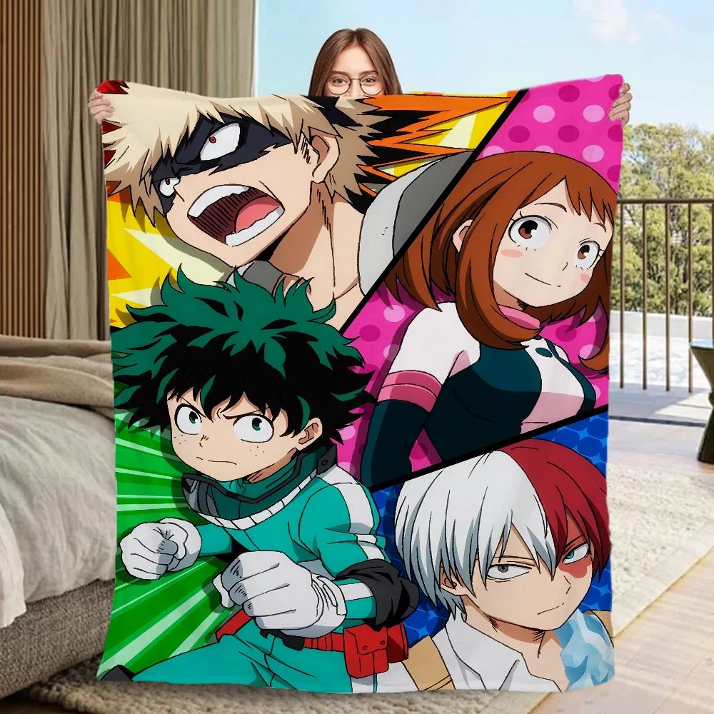 Luxury Blankets & Throws My Hero Academia Fluffy Plaid Funny Blanket Bed Blanket 150cm X 200cm Blankets Sofa Decoration Cobija