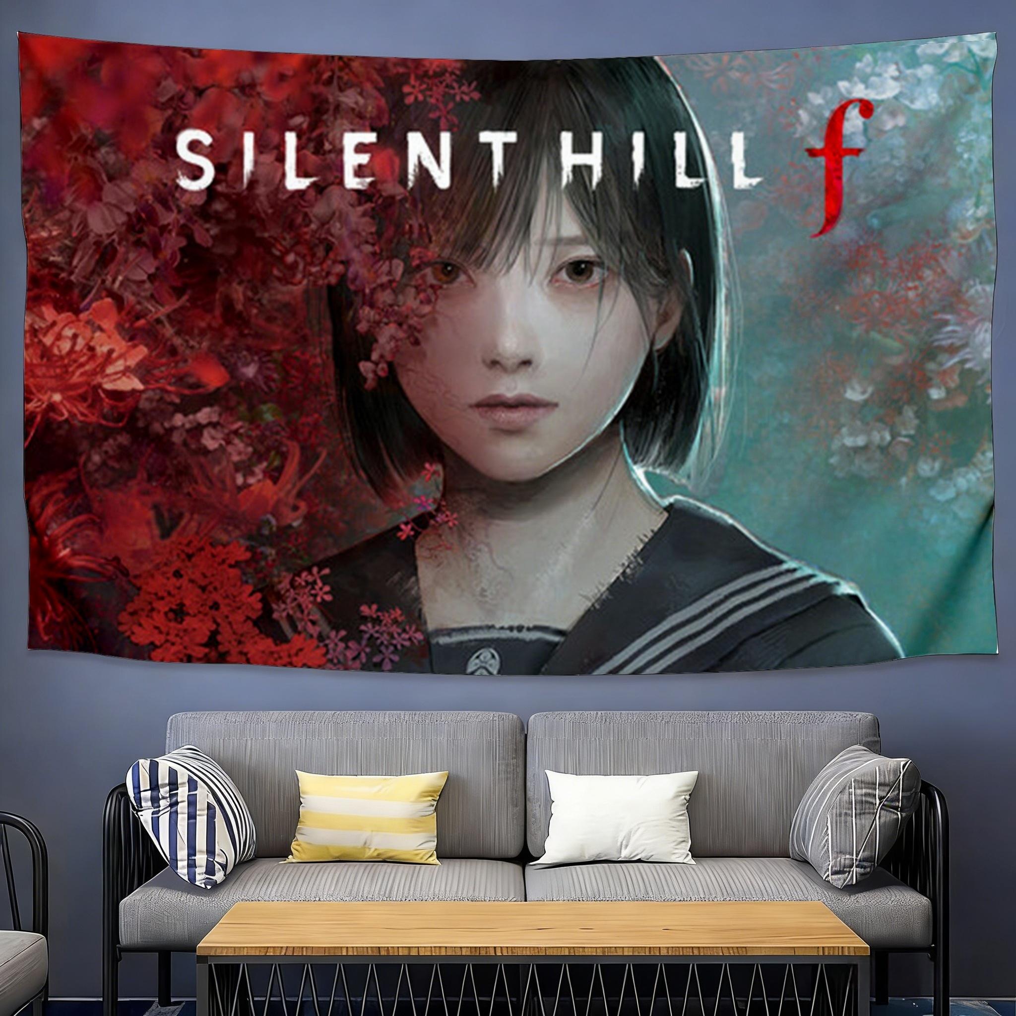 Гобелен с героиней Silent Hill 3 Хизер Мейсон Портрет персонажа для коллекции фанатов Survival Horror Декор 74x94cm(29x37in)