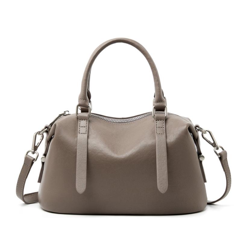 

Сумка из коровьей кожи растительного дубления первого слоя, новая кожаная модная женская сумка, ретро, универсальная сумка-подушка, женская сумка 27*12*18 серый