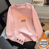 Womens Crewneck Sweatshirt Loose Fit Casual Pullover Top Geometric Print Plus Size Fall Winter