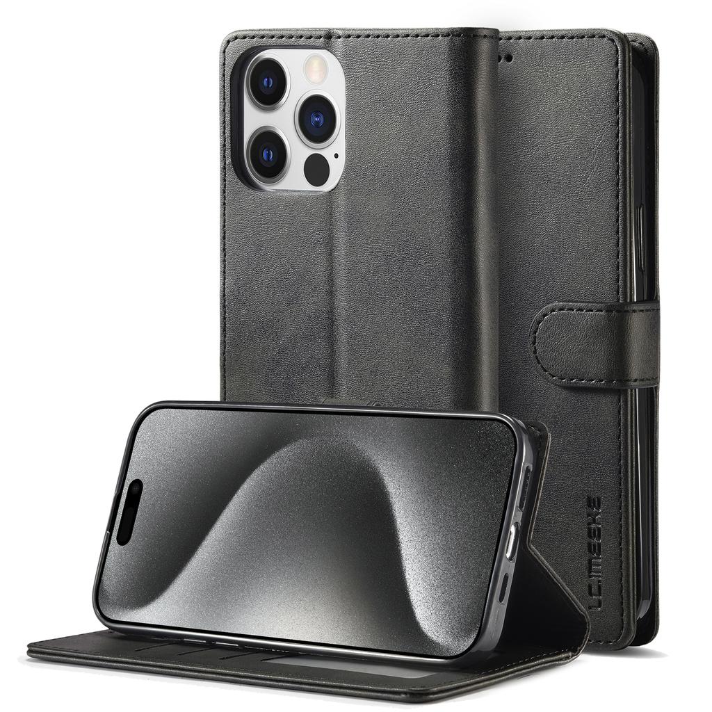 LC.IMEEKE Leder Flip Cover Handyhülle für Samsung S23 S22 S21 Ultra Plus A13 A53 A14 A54 S21 S20FE /iPhone 15 14 13 12 11 Pro Max XS MAX XR 8 7 Plus