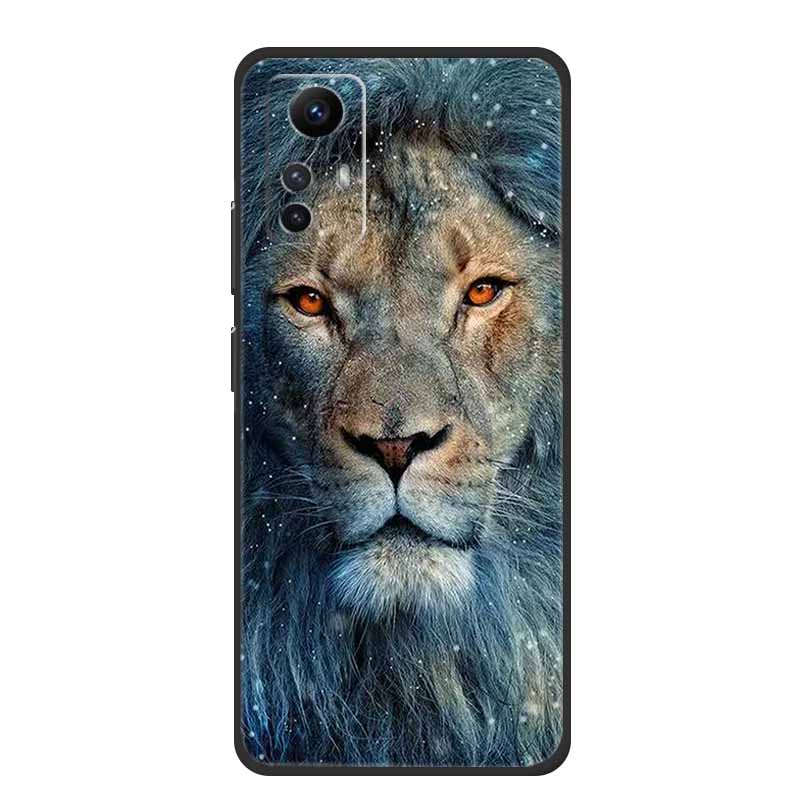 For Xiaomi Redmi Note 12S Case Cool Animals Soft Silicone TPU Phone Case for Redmi Note12S Luminous Butterfly Shockproof Fundas
