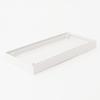 MUJI Recycled Polypropylene File Box Standard Lid with White for 15cm Width Casters, Gray, (NCE51A3A)