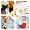 Scrapbooking Party Cute Nursery Wool Felt Baby Shower Bumble Bees Plush Balls Ornament Toys Craft