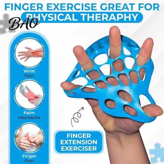 Physical Therapy Finger Mesh Stretcher Hand Equipment, Stretching Exerciser for Strength Compact Training, Therapy, Silicone Exercise Resistance