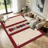 Christmas Pattern Square Area Rug Comfort Indoor Floor Carpet For Home Holiday Gift