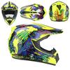 Full Face Mountain Bike Helmet DH Downhill Cycling Youth Adult ABS Safety With Visor