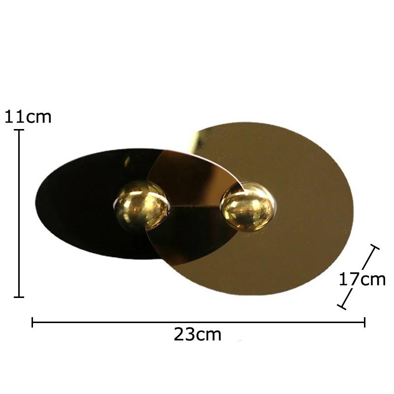 Golden Geometric Circle Sculpture Desk Decoration Creative Ornaments Modern Crafts Metal Geometric Statue Room Aesthetic Decor