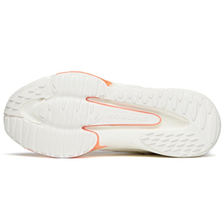 New Anta Rocket 3.0 Cushioning Breathable Wear Resistant Slip Resistant Low Top Running Shoes Women's Ivory White 122145587-3