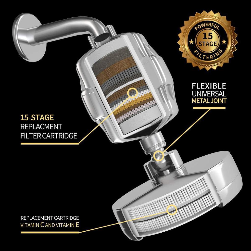 Cross-Border E-commerce Shower Head Purifier Gift Set - Shower Filter Included