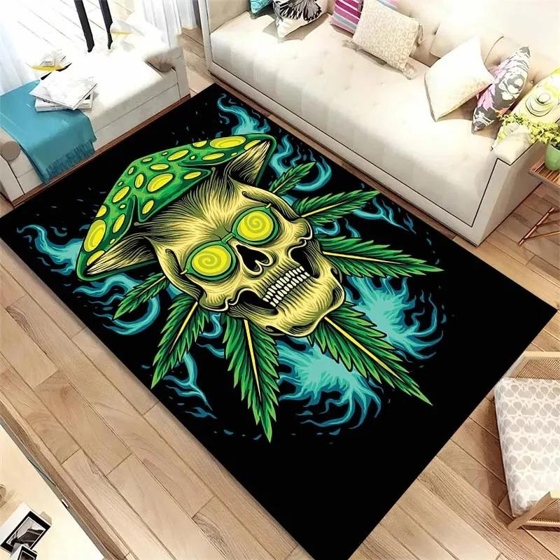 Colorful Mushroom Pattern Floor Mats Door Front Decoration Home Living Room Floor Mats