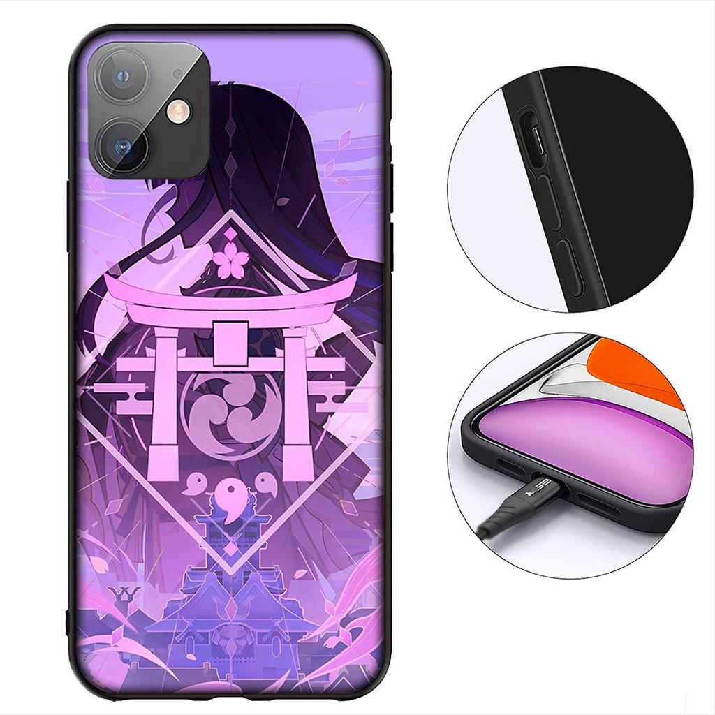 Genshins Raiden Shogun Impacts Protective Cover for Xiaomi Poco C85 C65 C75 X7 X6 M6 M8 F7 F8 Ultra F6 Pro Phone Case