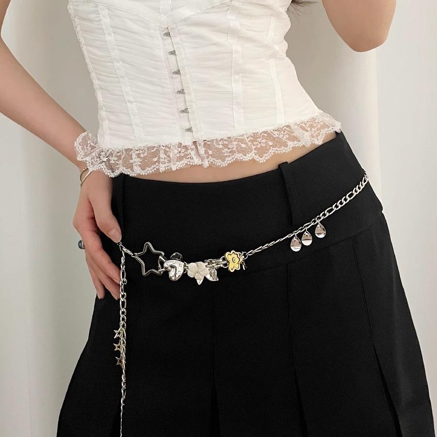 Niche Design Sense Multi-Element Waist Chain Women'S Personalized Waist With Skirt High-End Accessories Chain Belt Women