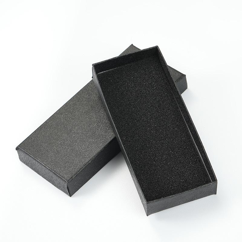 Large Black Rectangular Watch Gift Box with Built-in Sponge Pad