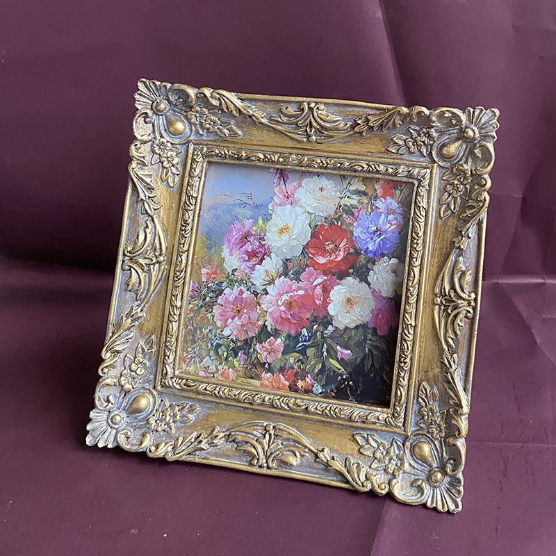 1 шт. Ретро Фоторамка Европейский Стиль Декор Настенная Рамка для Фото Старая Смола Повесить на Стену Гостиная Домашний Декор One Size