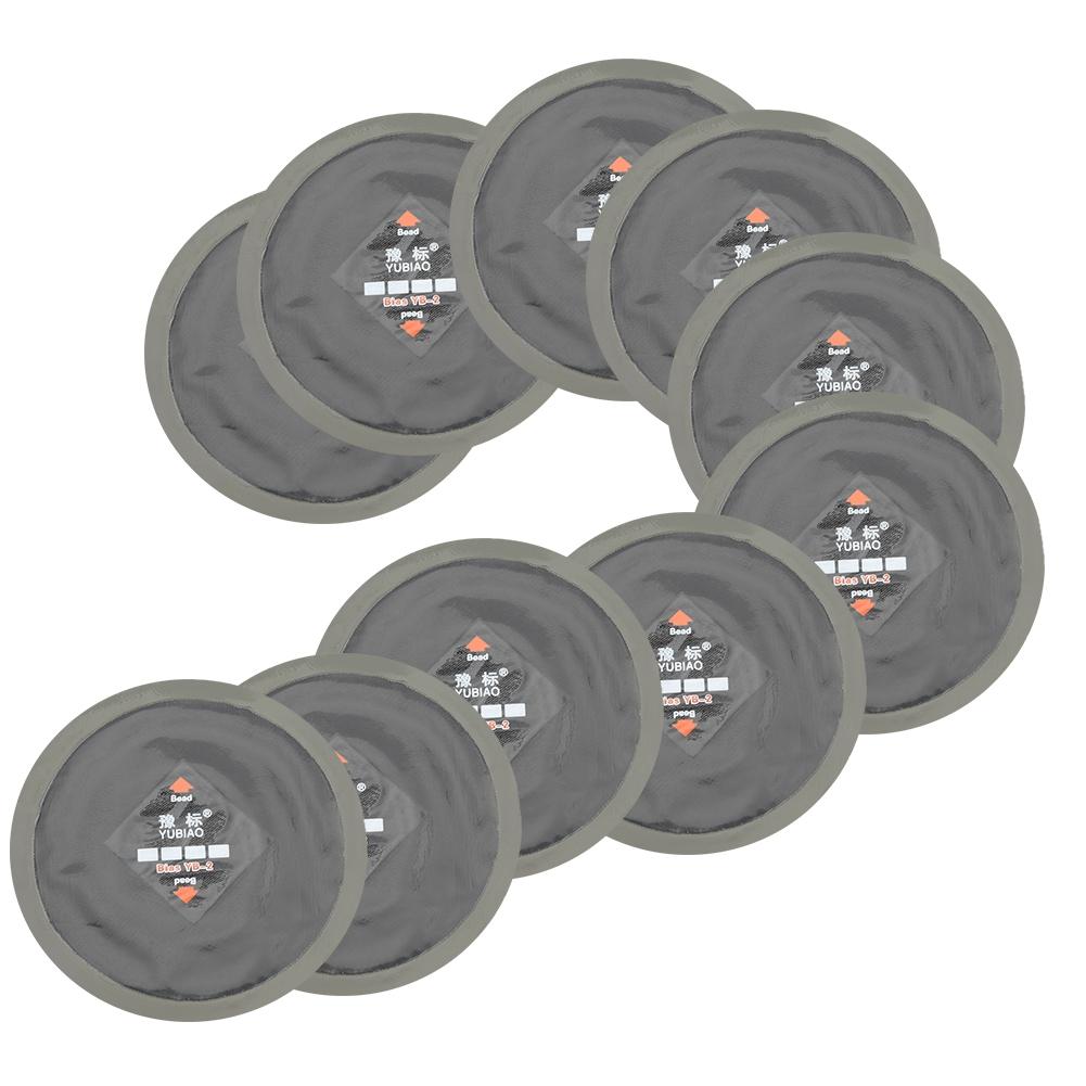10Pcs 90mm Car Natural Rubber Tire Tyre Puncture Repair Cold Roud Patch Tubeless Patches Automobiles Repair Tool
