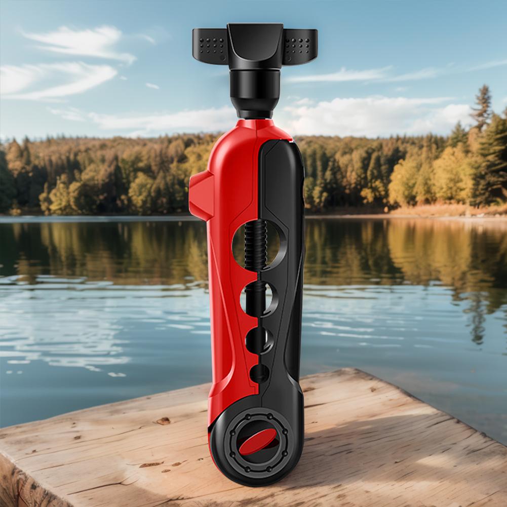 Mini fiskesnørespole Justerbar fiskesnørerullemaskin Fiskesnøreverktøy for å spinne hjul og kastesneller