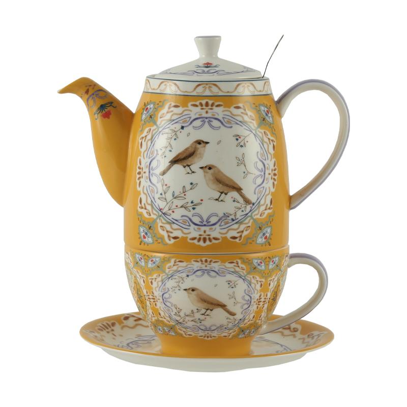 London Pottery 500ML bird ceramic tea