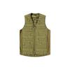 Solid Color Slim Fit V-Neck Sleeveless Vest Unisex Vests Military-Green HT4668