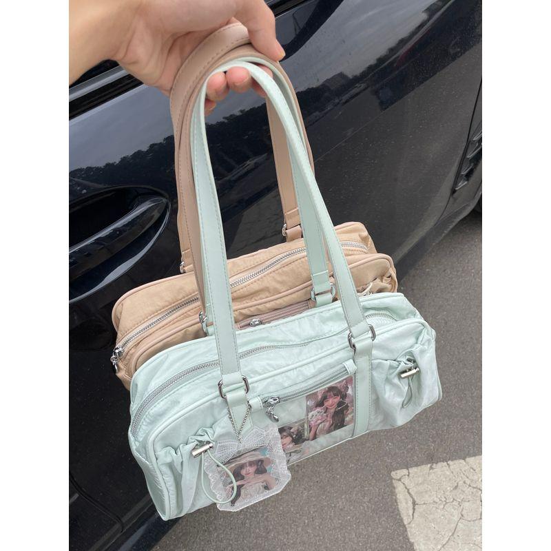 

Сумка-багет Chen Niche Design, одноплечная, портативная, для снеков, сумка для хлеба, сумка для девушки-фанатки, сумка для поддержки Rose Red