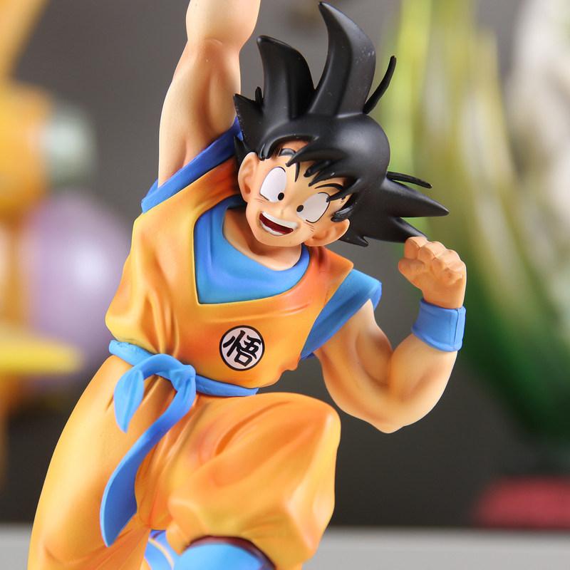Dragon Ball Jumping Son Goku Anime Action Figure Collectible Pvc Model Desktop Case Ornament Home Decoration Gift For Anime Fans
