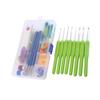 16 Diff Ent Sizes Sewing Tool Crochet Hook Needles Stitches Craft Set Tool(Purple)