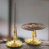 1/4 Stuks Wierookstokhouder Mini Lotus Geurclip Wierookbrander Kegels Rokerige Theehuis Sandelhout Spiraalbasis Woondecoratie
