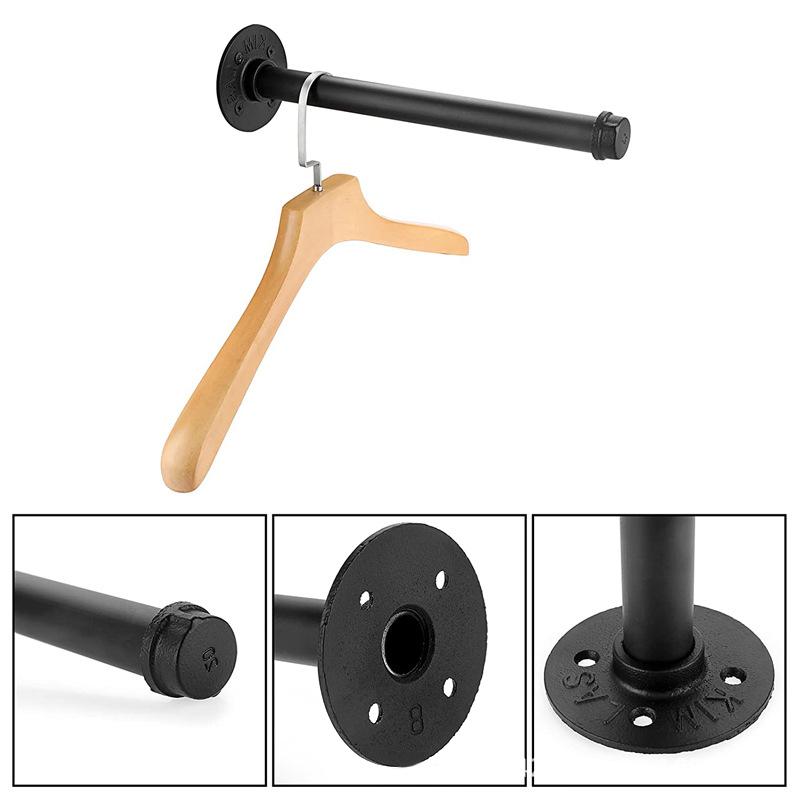 Retro Industrial Black Iron Pipe Wall Storage Shelf Holder Brackets, Book Shelving, Create A Focal Point In Your Room