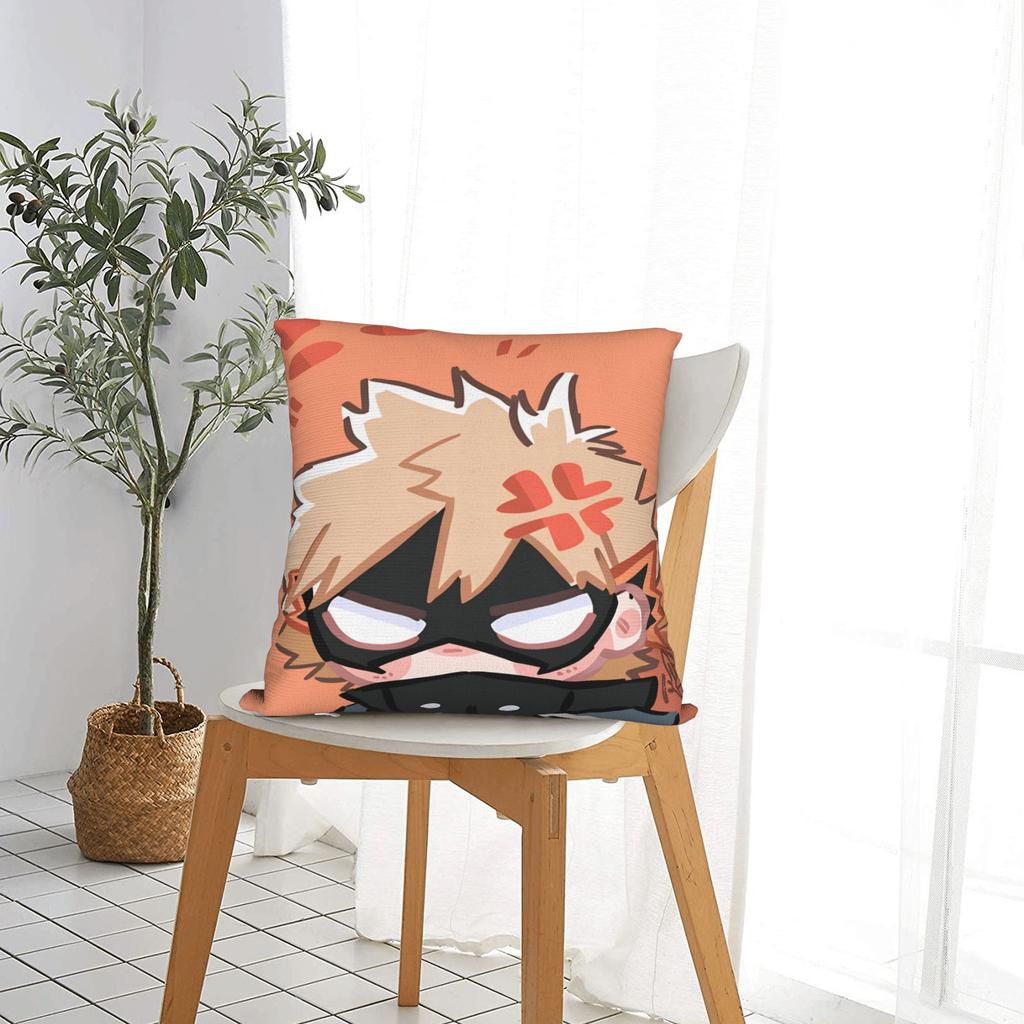 Anime K-Katsuki B-Bakugo Kissenbezug Neuartiger Kissenbezug für Couch Sofa Schlafzimmer Weiche Kissenbezüge Geschenk