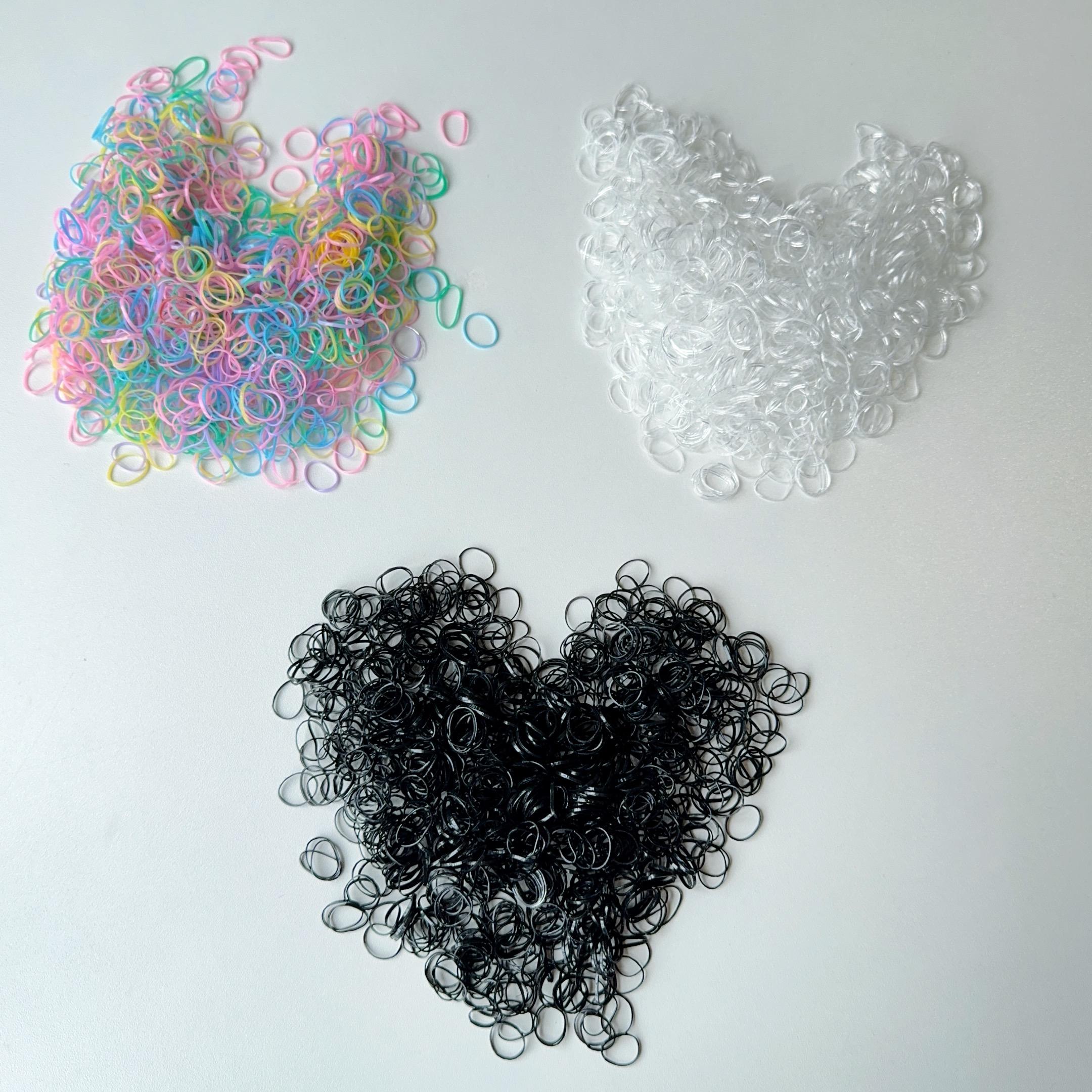 

1500 шт. Девочки Разноцветные Одноразовые Резинки Резинки для Волос Повязка на Голову Детские Резинки для Хвоста Детские Аксессуары для Волос