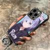 R-Rem Re Zero Anime Soft Phone Case For iPhone 15 16 17 Air 14 Pro Max 16E Plus 13 12 Mini Plating Anti-Fall Fundas