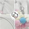 Coehaopike 2-Pack Case, Ita Bag, Plush Pouch, Display Bag, Transparent Oval PVC, Holds 10cm Dolls, Dustproof, Double Zipper, Clear, Hangs on Bag,