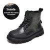 Children's British Style Velvet Ankle Boots Soft Sole Leather Boots