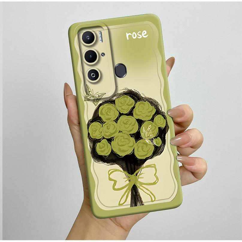 

For Tecno Pova Neo Case LE6 LE6h Kawaii Cat Butterfly Flowers Fundas Silicone Soft Cover Case For Tecno Pova Neo PovaNeo Bumper Tecno Pova Neo