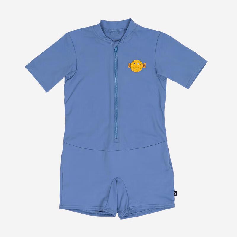 Decathlon Kids  Short-Sleeve One-Piece Swimsuit 90 (2-3Y)