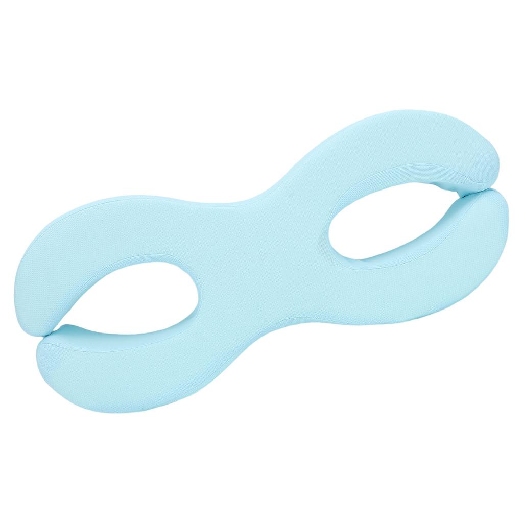 Face Down Pillow Blue Ergonomic Anti Face Crushing Soft Memory Foam Deep Sleeping Pillow for Side Sl