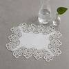 White Lace Placemat, Foldable Soft Anti-Wrinkle Table Mat, Heat Resistant Non-Yellowing Durable Dining Table Protector for Home Decor