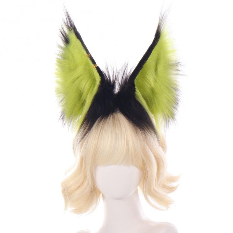 Handmade Plush Fox Ear Headband Lolita Cosplay Anime Convention Costume Accessory