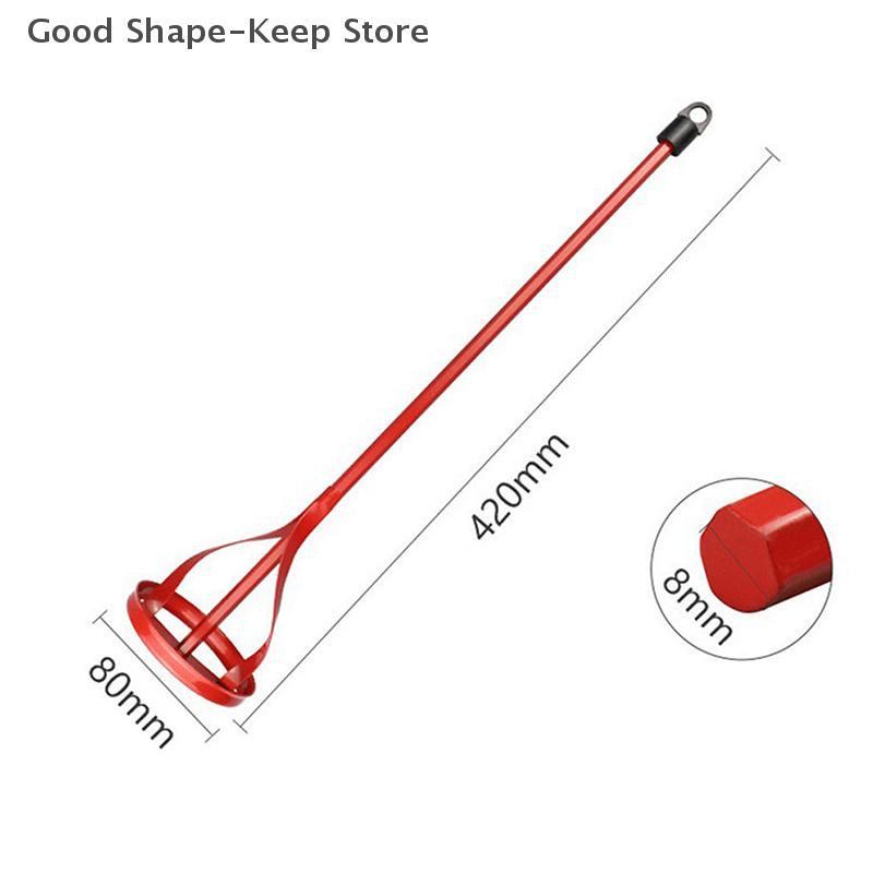 Handheld Hexagon Shaft Plaster Mud Mixer for Grouting Mortar Cement Paint Putty Powder Mixing Tool