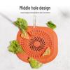 Square Silicone Bathroom Drain Cover, Anti-Clogging Hair Filter