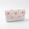 Large Capacity Puppy Quilted Pencil Case Soft Polyester Stationery Bag Sweet Coin Purse  Office Use