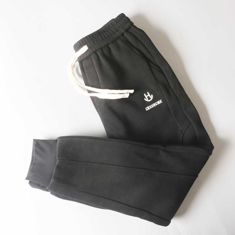 Trade Surplus Straight-Leg Fleece-Lined Thickened Sweatpants for Men, Winter Loose-Fitting American-Style Trendy Brand Jogger Casual Sports Pants